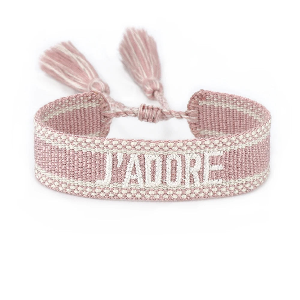 Cotton Bracelets Handmade Adjustable Woven Bracelets Beach Vibes
