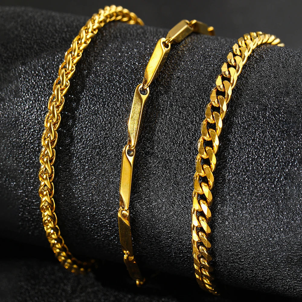 Stainless steel bracelets European and American fashion bracelets exquisite chain bracelets For Women Jewelry Banquet Gifts