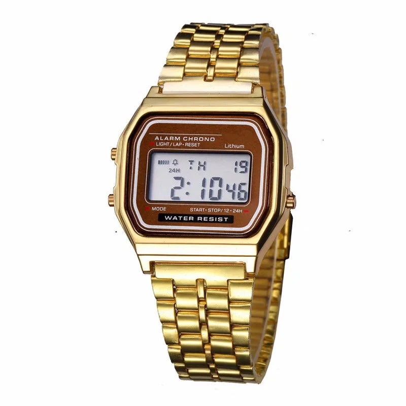 2024 Digital Watches For Men Sports Waterproof Bracelet Clock Gold Electronice LED Wristwatch Women Casucal montre homme relogio