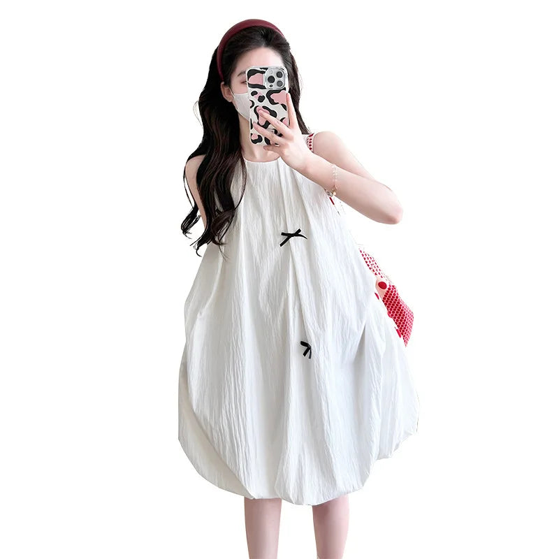 Pregnant Women's Clothing 2025 Summer New Loose and Fashionable Temperament Age Reducing Dress